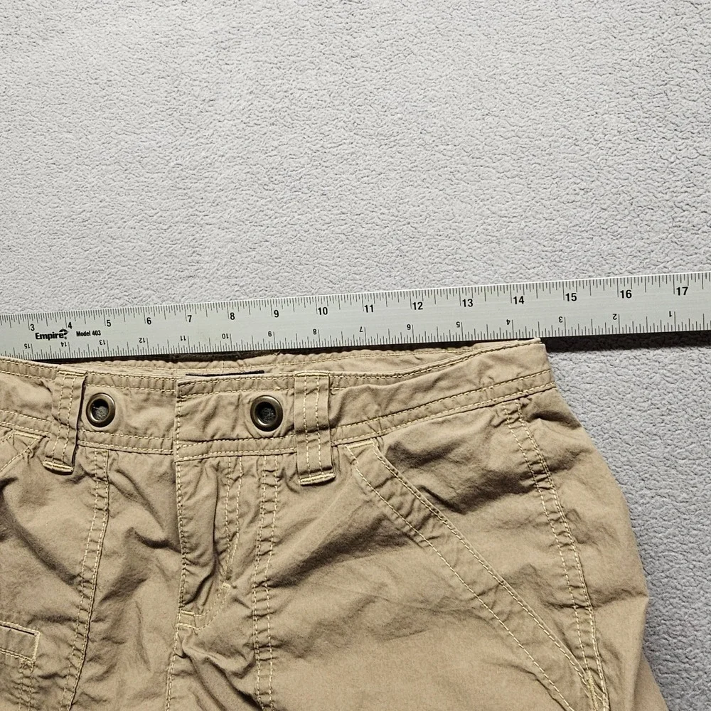 Tommy Hilfiger Cargo Shorts Womens 2 Tan Khaki Cotton Utility Casual HMN-REG